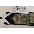 波西米亞黑邊刺繡桌布